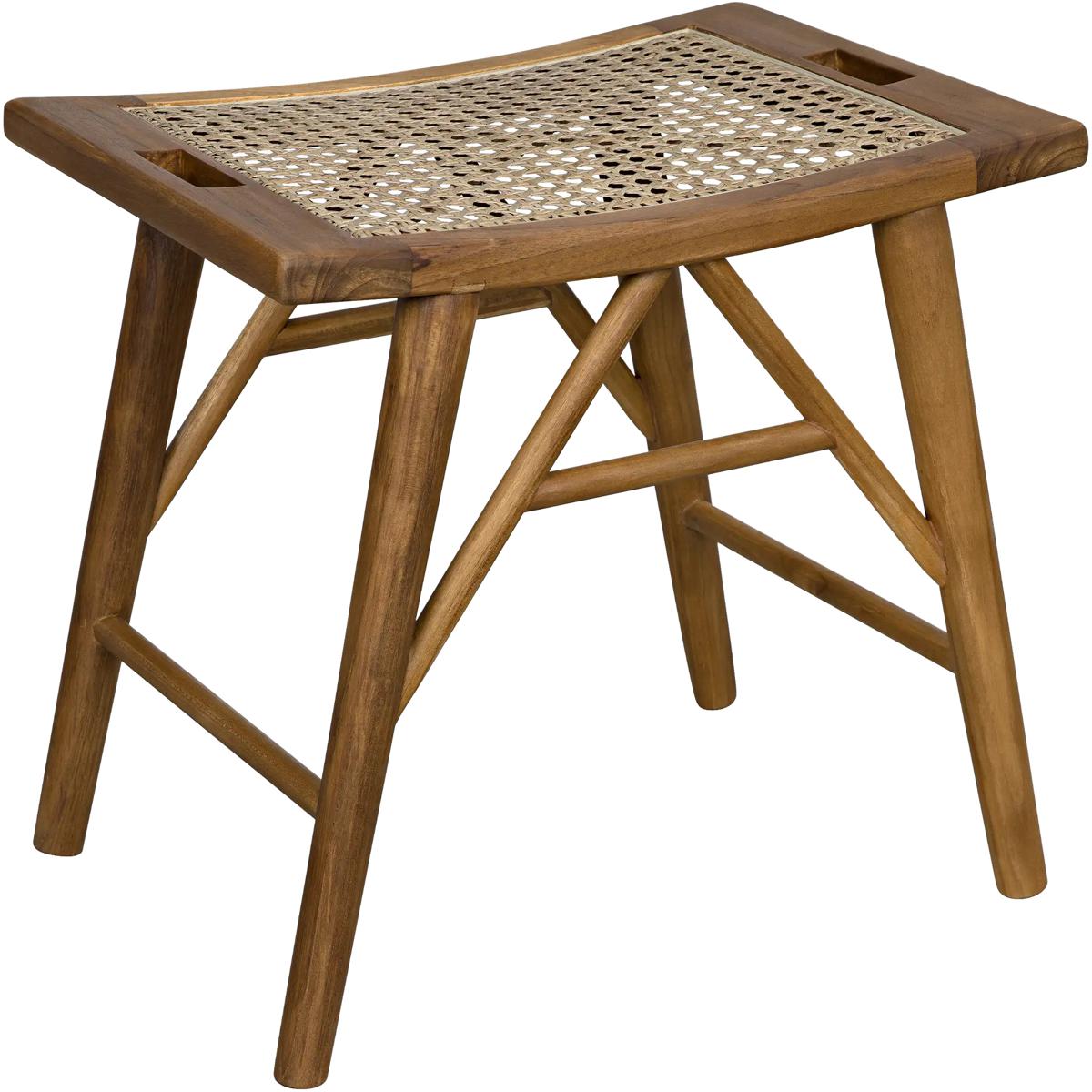 Noir AE-265T Murphy 18 inch Clear Coat Flat Stool