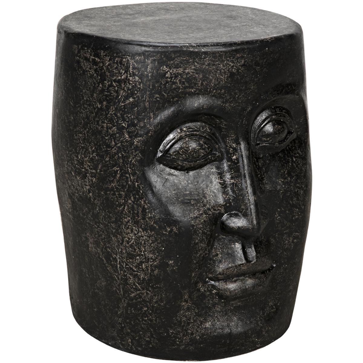 Noir AR-202BF Head 19 X 14 inch Black Fiber Cement Side Table