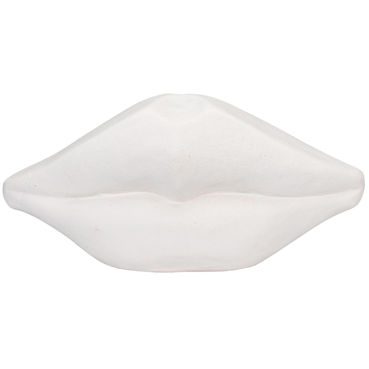 Noir AR251WFC Lips White Fiber Cement Statue