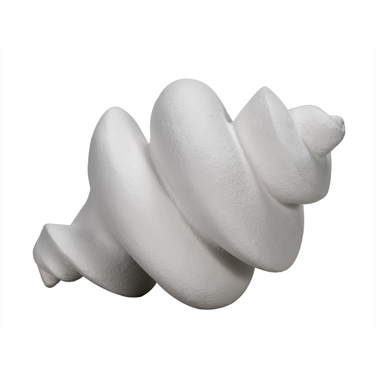 Noir AR256WFC Spiral White Fiber Cement Decor Accessory