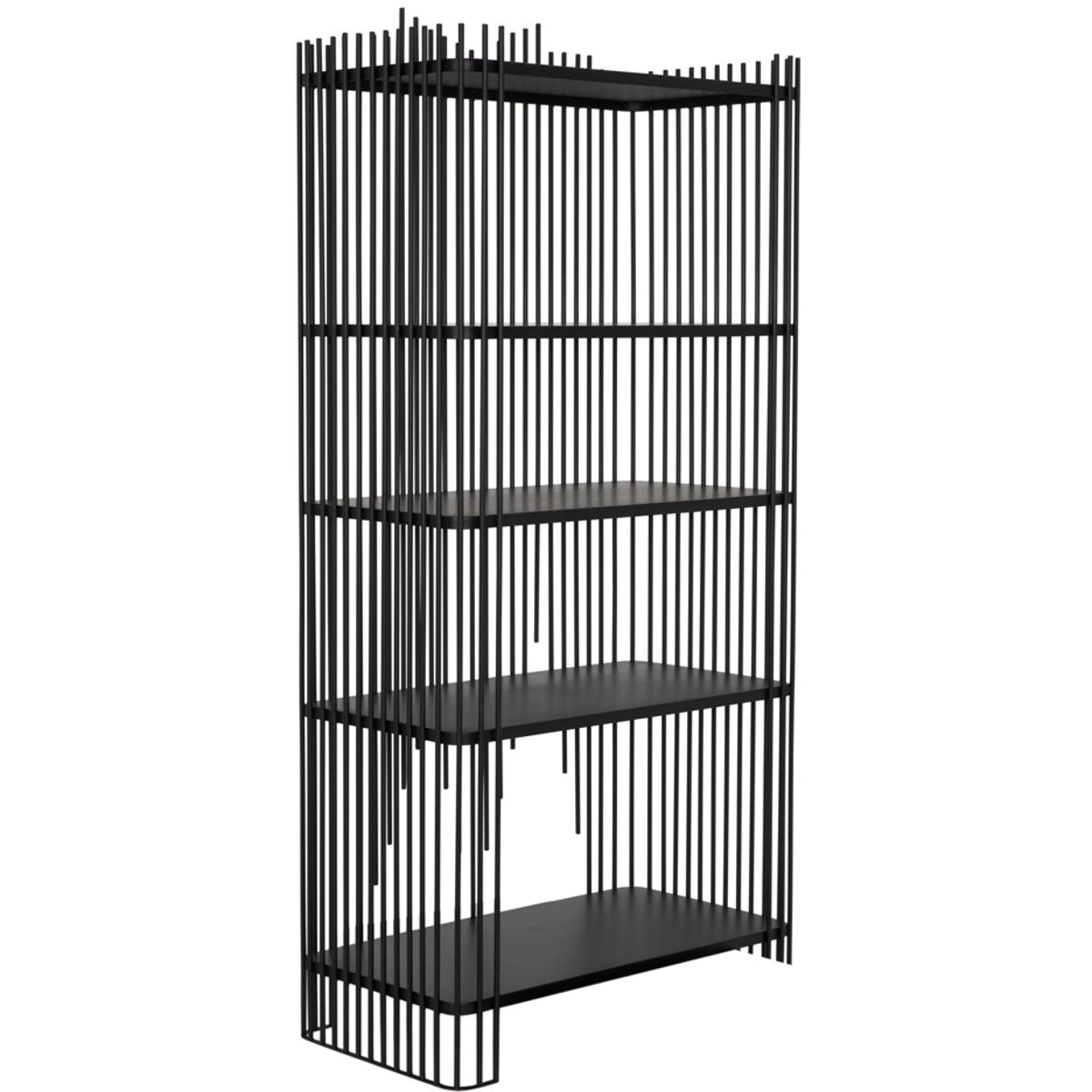 Noir GBCS253MTB Mila Matte Black Bookcase