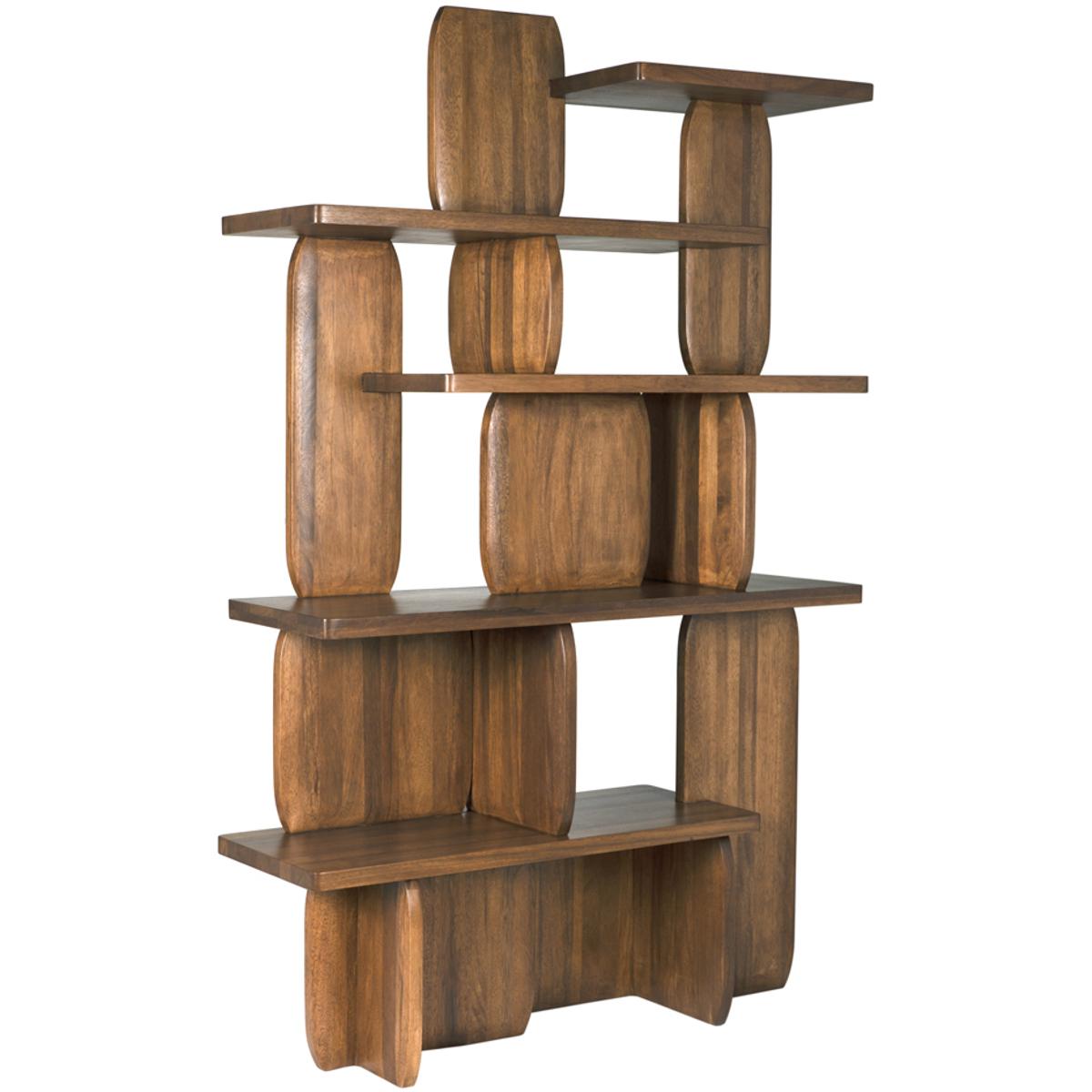 Noir GBCS255DW Kilimanjaro Dark Walnut Bookcase