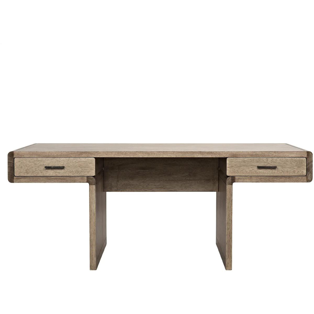 Noir GDES155WAW Degas 76 X 32 inch Washed Walnut Desk