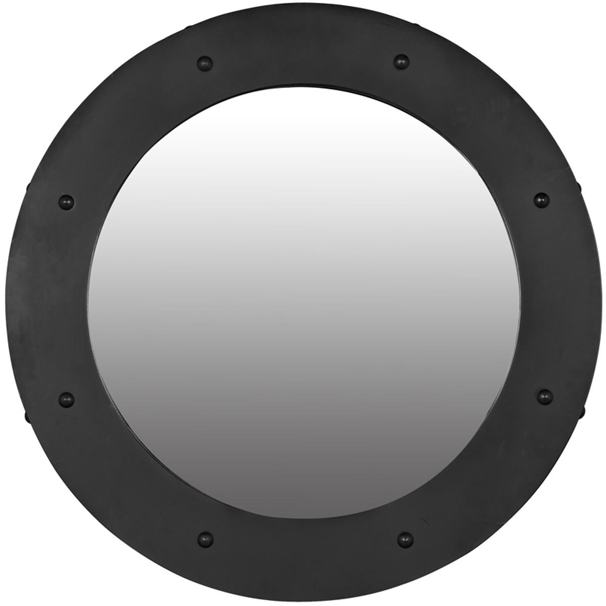 Noir GMIR139MTBL Clay 36 X 36 inch Matte Black Mirror Large