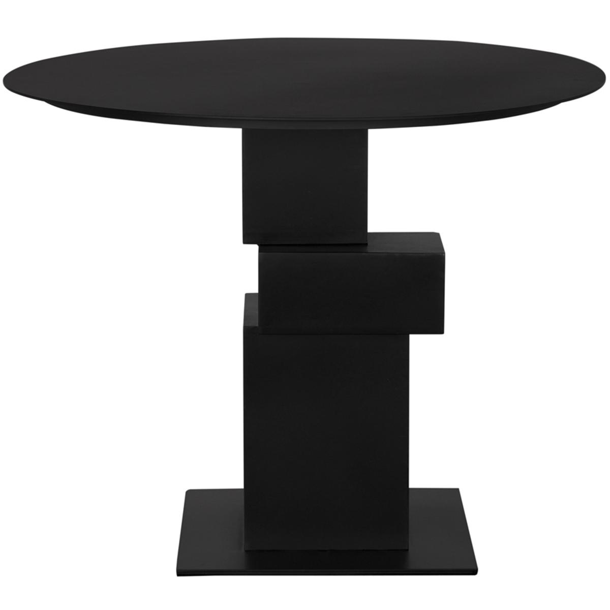 Noir GTAB5006MTB Speer 36 X 36 inch Matte Black Dining Table