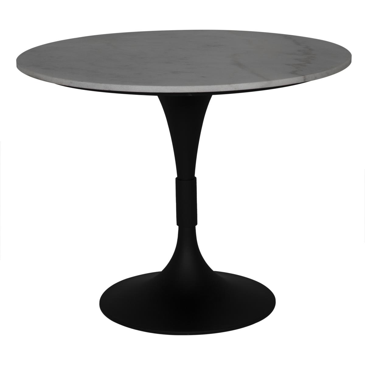 Noir GTAB598MTB36 Jamna 36 X 36 inch Matte Black Dining Table