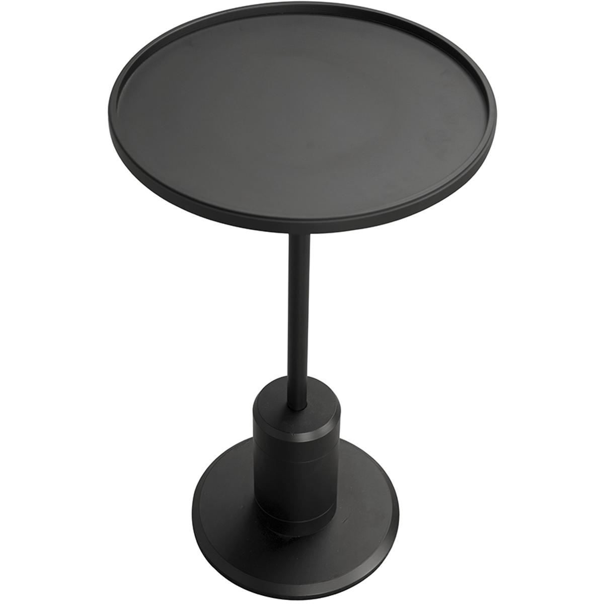 Noir GTAB9031MTB Kurtz 24 X 14 inch Matte Black Side Table