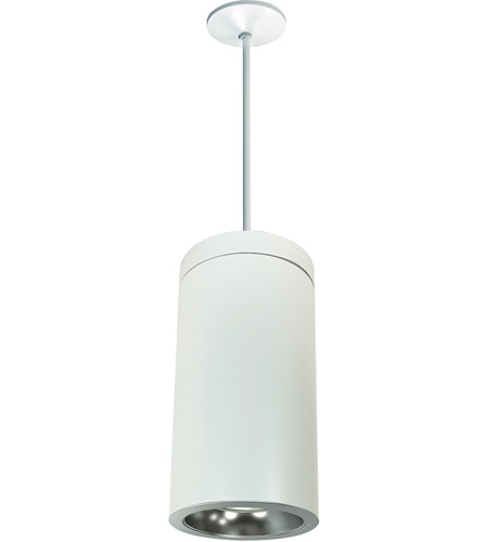 Nora Lighting NYLD-6P9140DBW Cobalt LED 8 inch Diffused and White Flange and White Rod Pendant Ceiling Light photo