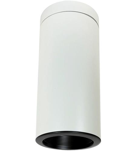 Nora Lighting NYLI-6SI2BBW Cylinder 1 Light 8 inch Black and White Surface Mount Ceiling Light photo