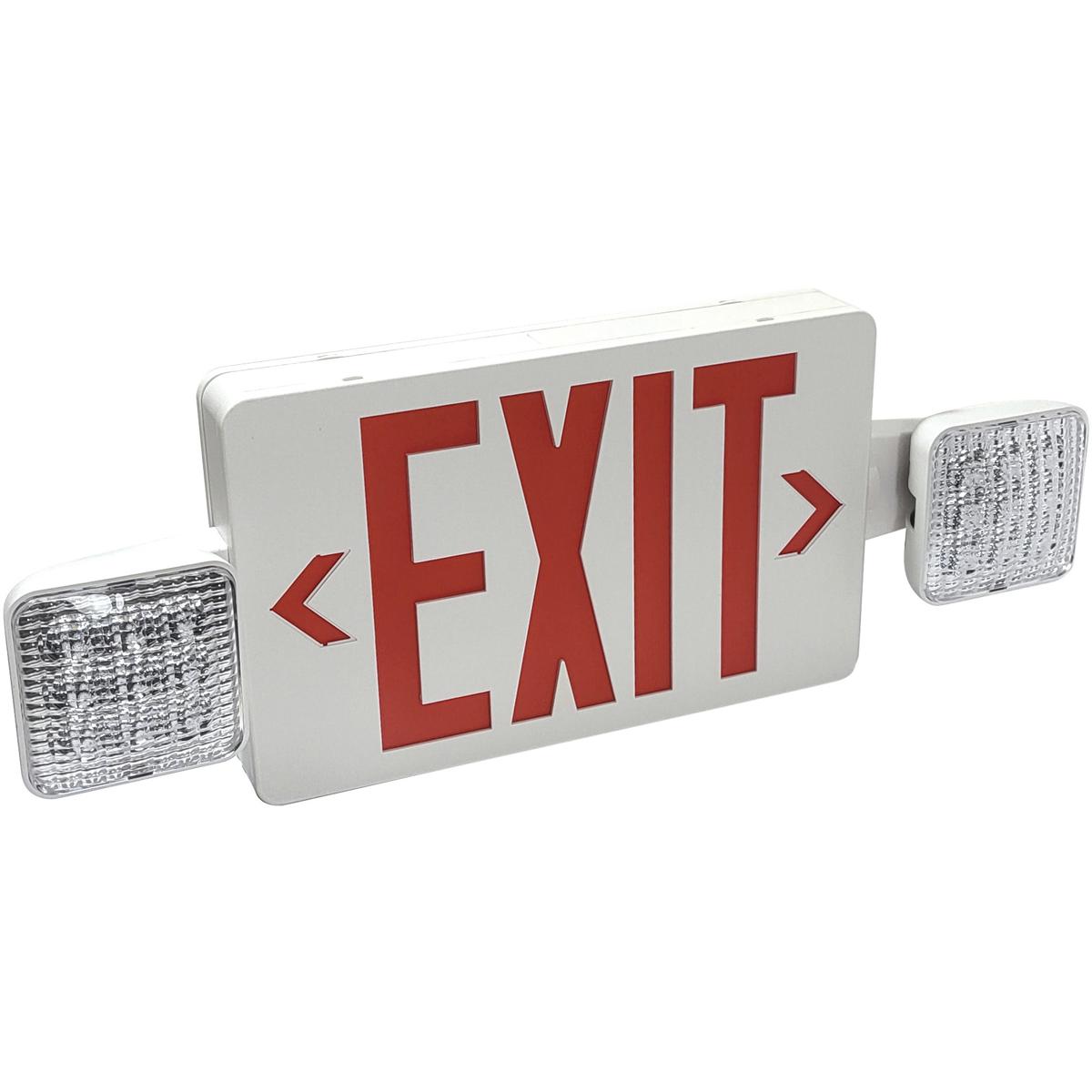 Nora Lighting NEX-712-LED/R Aaliyah 4 inch Red Exit / Emergency Ceiling Light