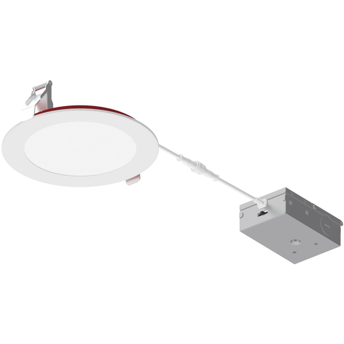 Nora Lighting NFRC-R6W1TWMPW 6 in. Fire-Rated Can-Less Recessed LED Downlight
