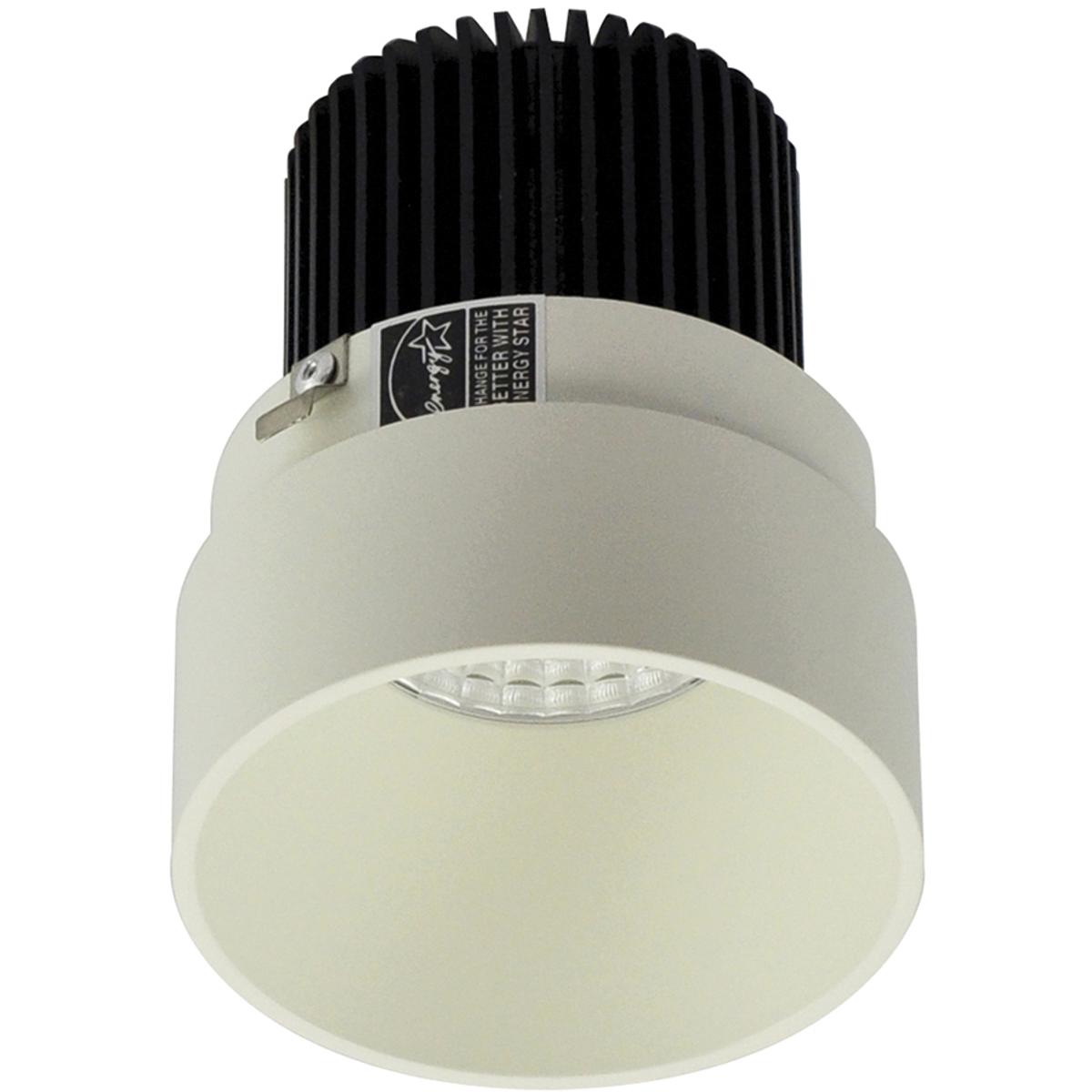 Nora Lighting NIO-2RTLNDC30XWW-10 2 in. Iolite Round Trimless Reflector Non-Adjustable Trim, 1000lm & 3000K, White