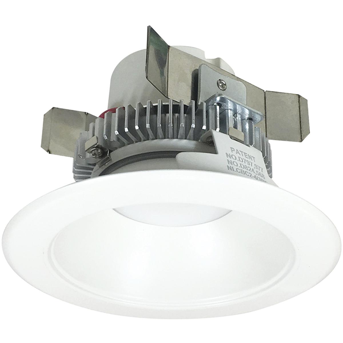 Nora Lighting NLCBC2-45130MPW-A 4 in. 120V Triac & ELV Dimming Cobalt Click LED Retrofit Round Reflector, Matte Powder White - 750 Lumen