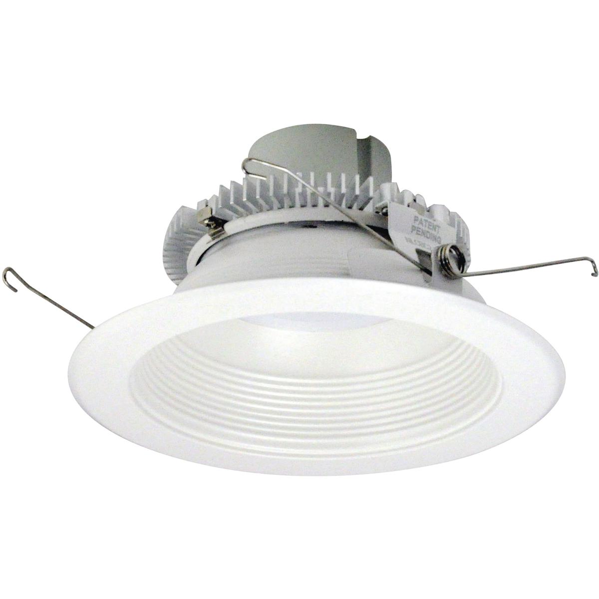 Nora Lighting NLCBC2-65230WW-10 6 in. 120V Triac & ELV Dimming Cobalt Click LED Retrofit Round Baffle, White - 1000 Lumen