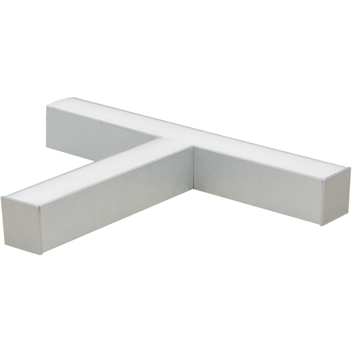 Nora Lighting NLIN-T1035A L-Line 1 Light 19 inch Aluminum Linear Pendant Ceiling Light in 3500K
