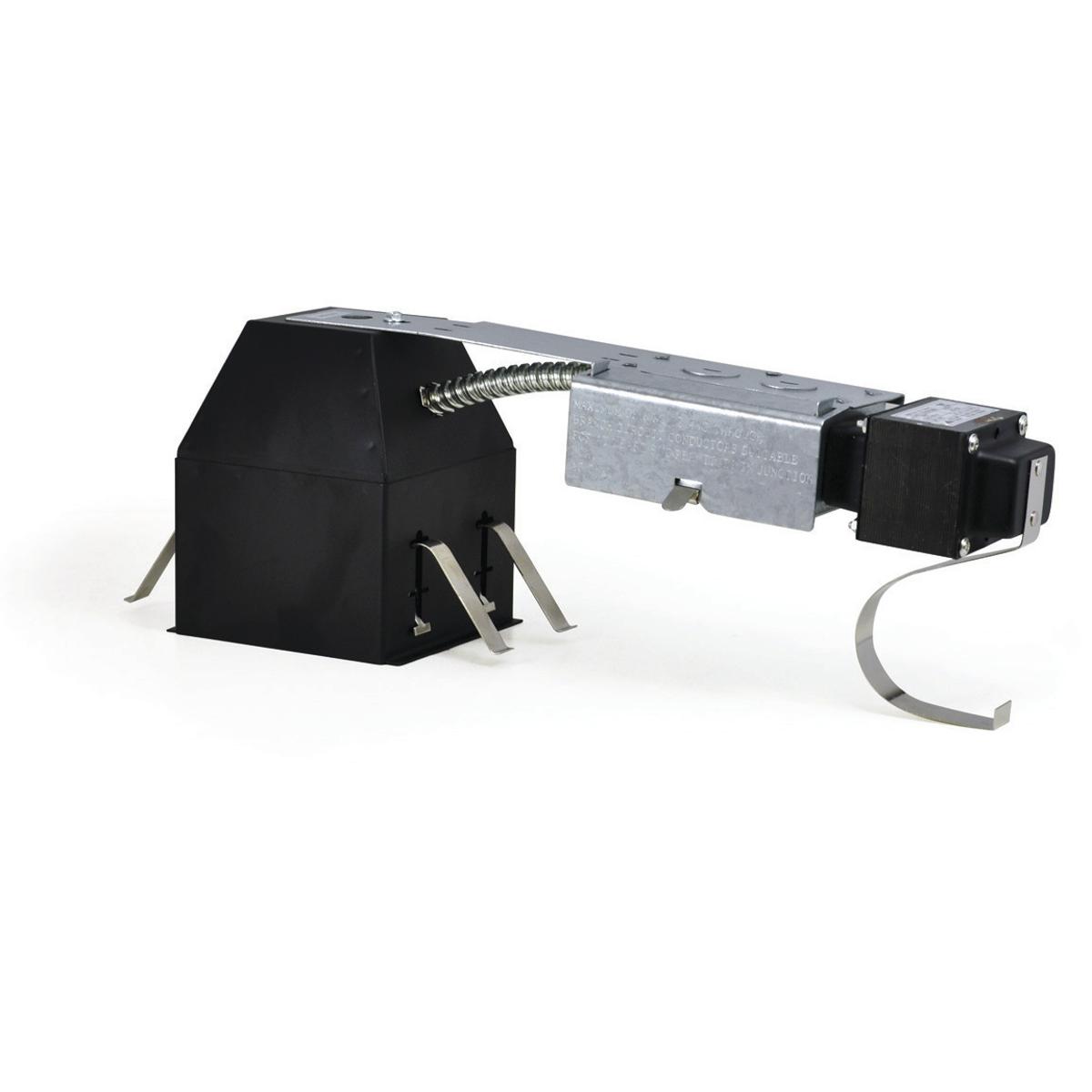 Nora Lighting NLR-409AT 4 in. 50 watts Square Low Voltage Non-IC Air-Tight Remodel Magnetic Housing