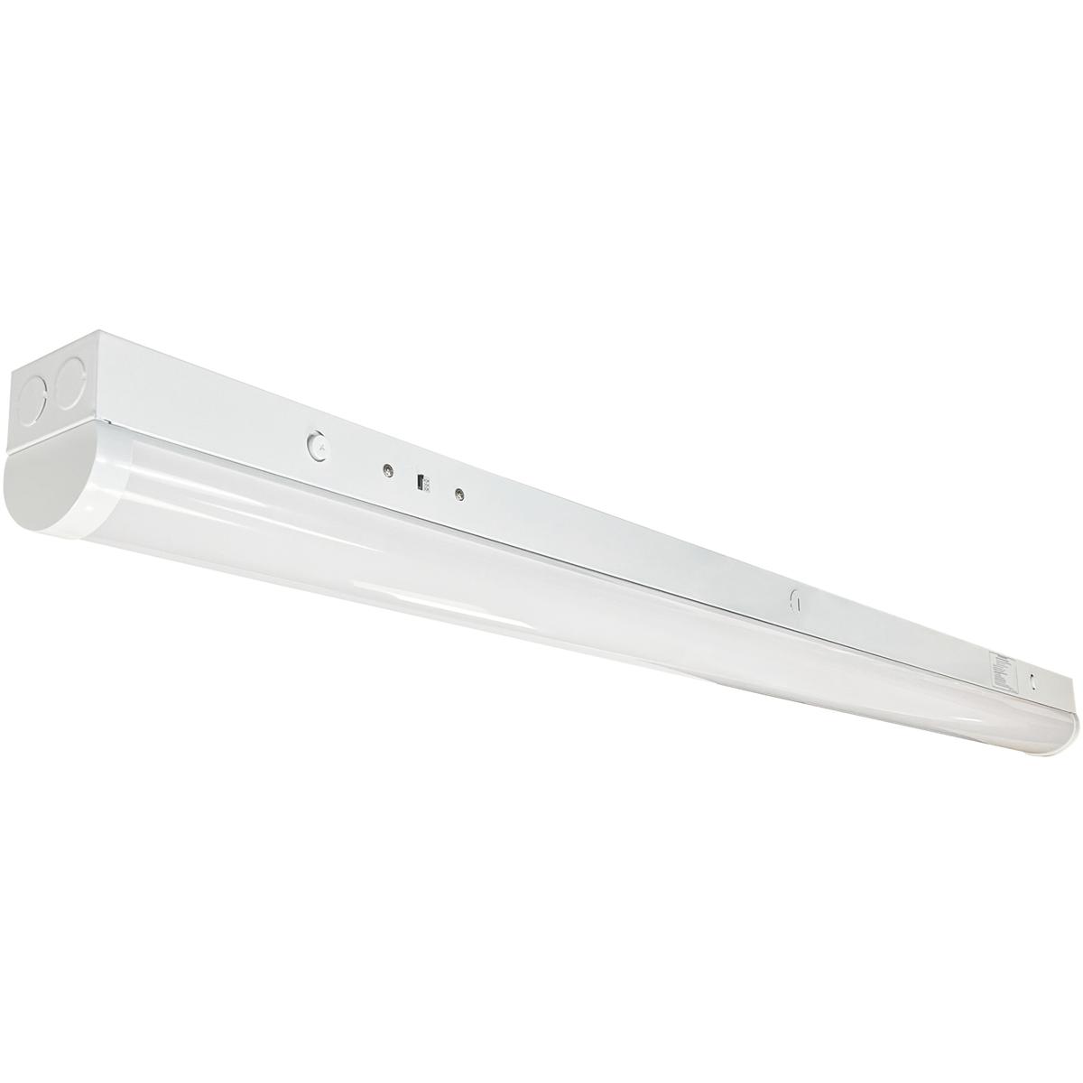 Nora Lighting NLSTR-8L1334W Industrial LED Tunable White Strip Light Ceiling Light in No Emergency Test Switch, No Integral Motion Sensor, Selectable
