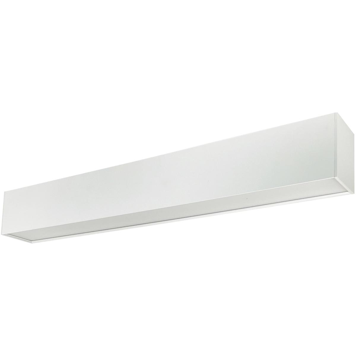 Nora Lighting NLUD-4334W 4 ft Selectable CCT, 15-50W & 1821-6072 lm L-LineIndirect & Direct Linear LED - White