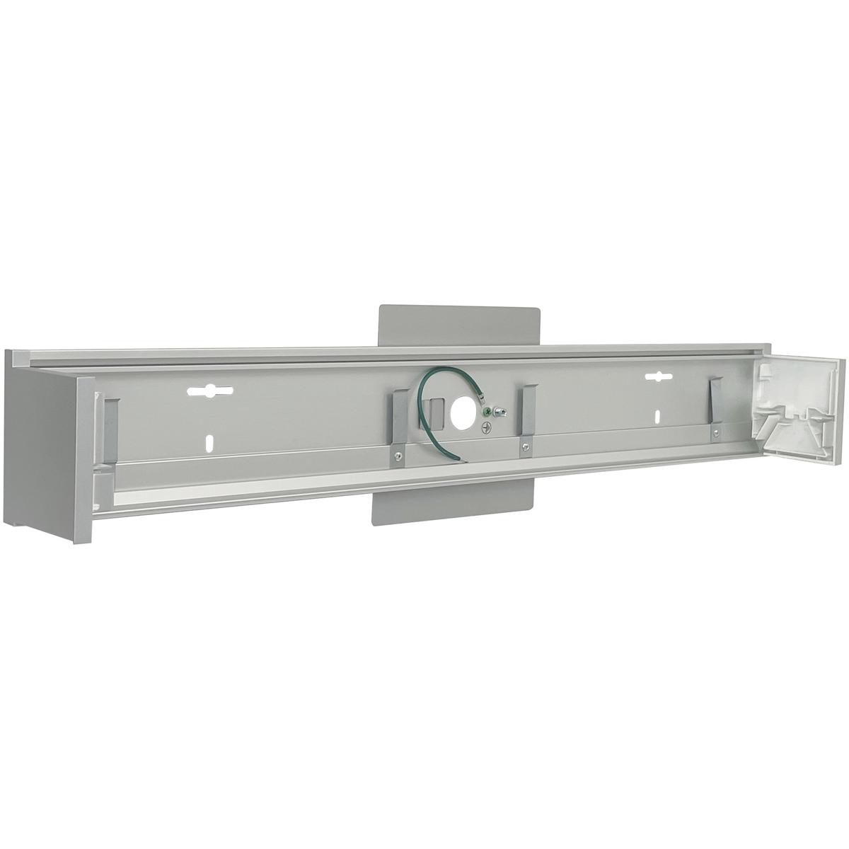 Nora Lighting NLUD-8WMA 8 ft. Nlud 8 Linear Wall Mount Kit, Aluminum