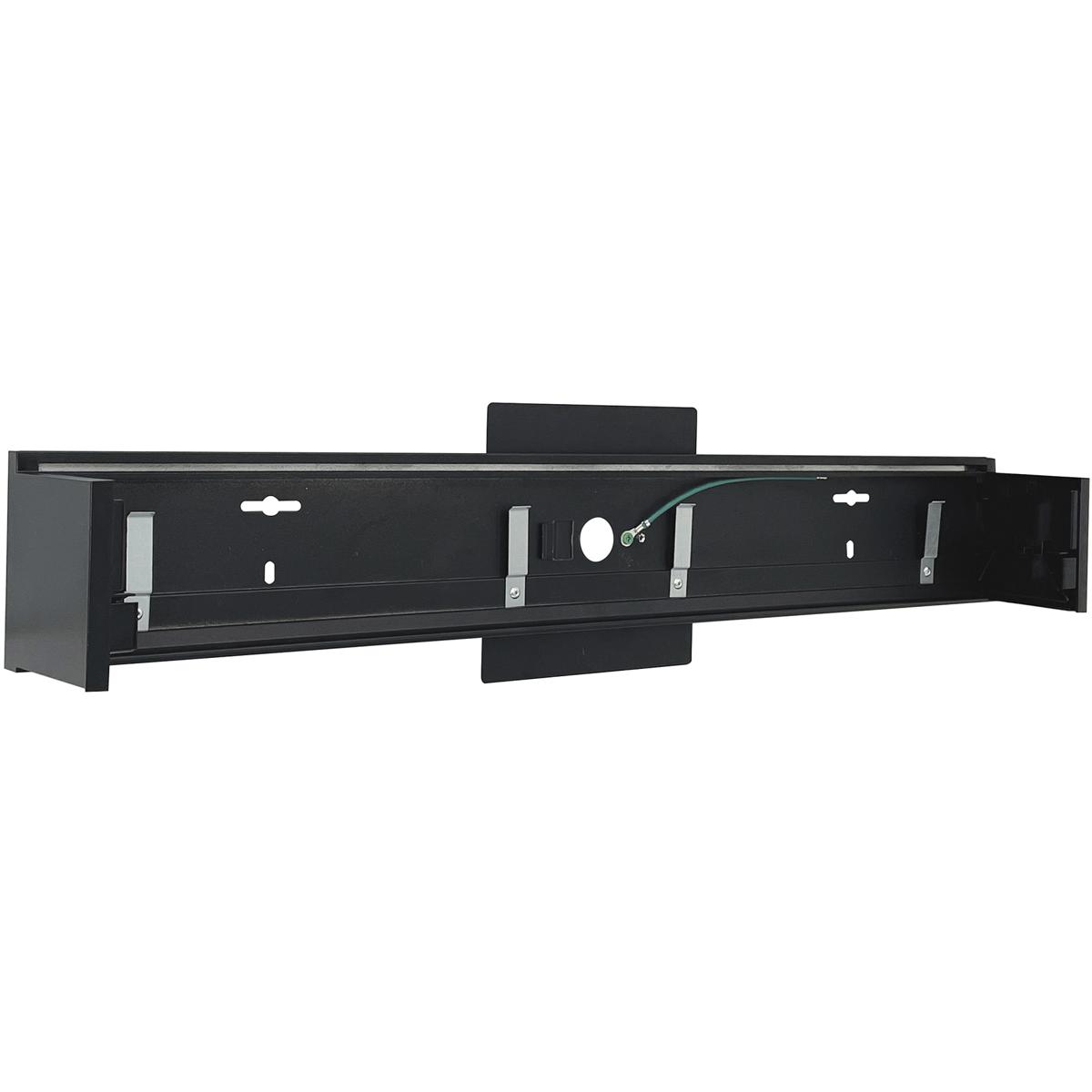 Nora Lighting NLUD-4WMB 4 ft. Nlud 4 Linear Wall Mount Kit, Black
