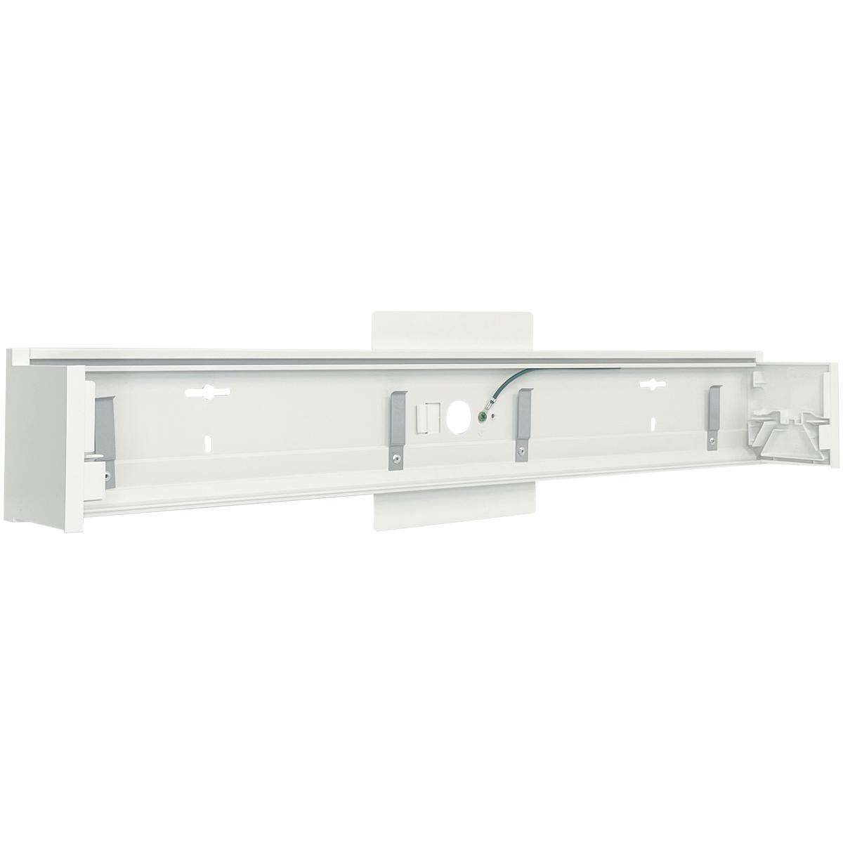 Nora Lighting NLUD-4WMW 4 ft. Nlud 4 Linear Wall Mount Kit, White