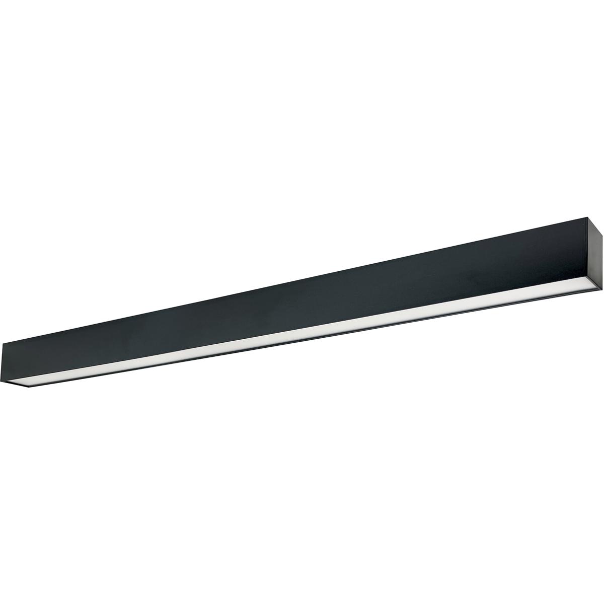 Nora Lighting NLUD-8334B L-Line 3.25 inch Black Linear Pendant Ceiling Light in No Integral Emergency Sensor, Selectable CCT