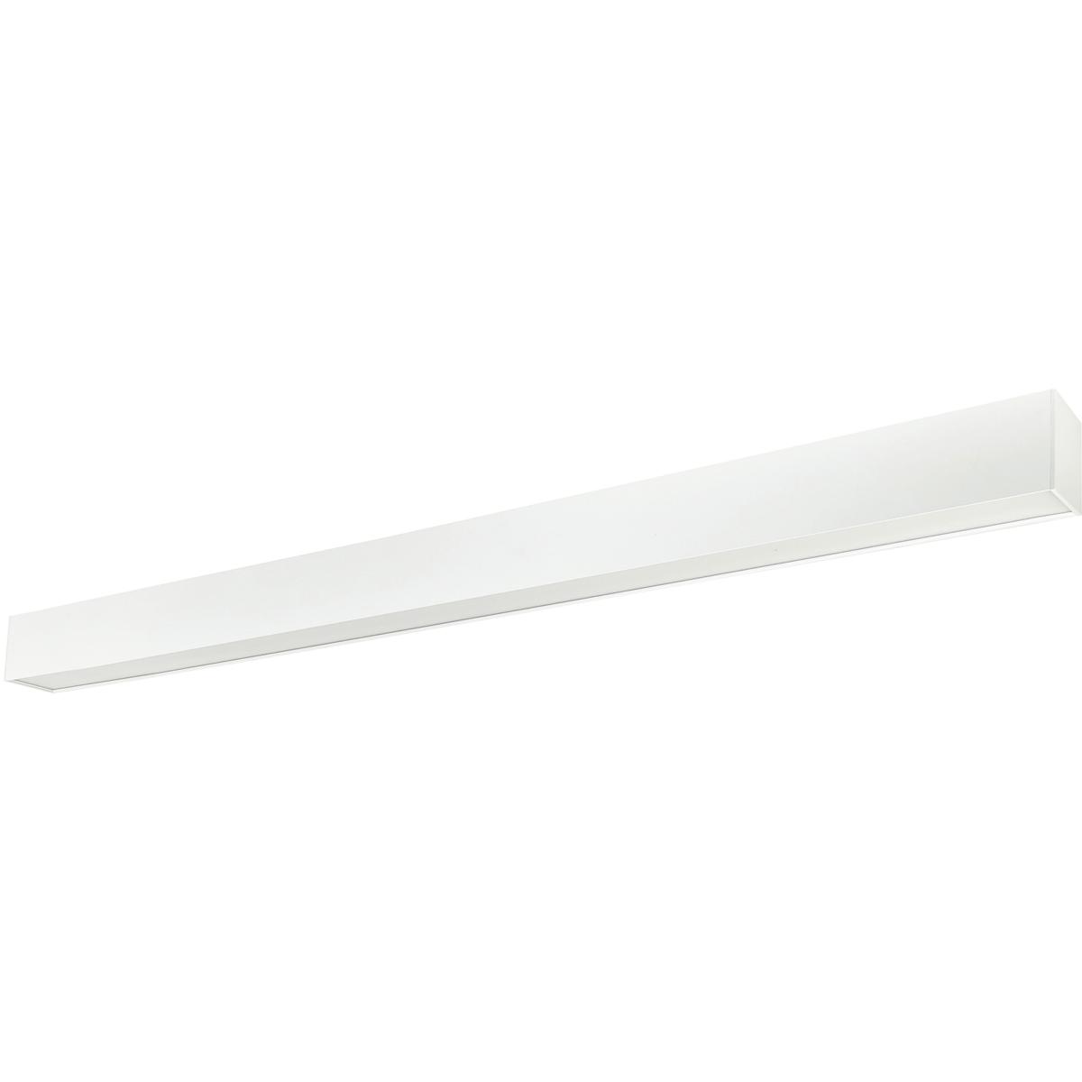 Nora Lighting NLUD-8334W L-Line 3.25 inch White LED Indirect/Direct Linear Ceiling Light in No Integral Emergency Sensor, Selectable CCT
