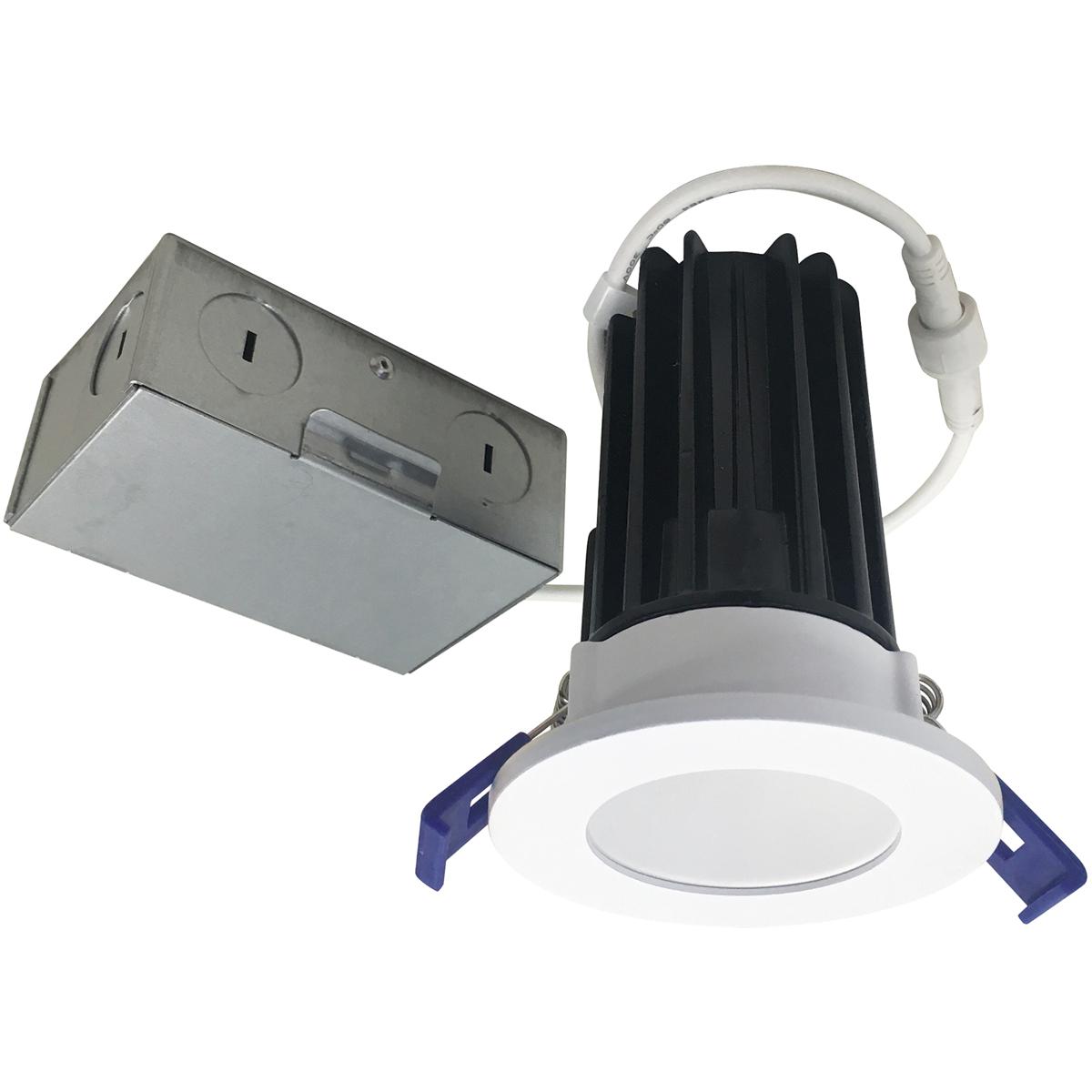 Lighting New York NM2-2RDC8527MPW Nora Lighting M2 Matte Powder White Mini Recessed Downlight, Round