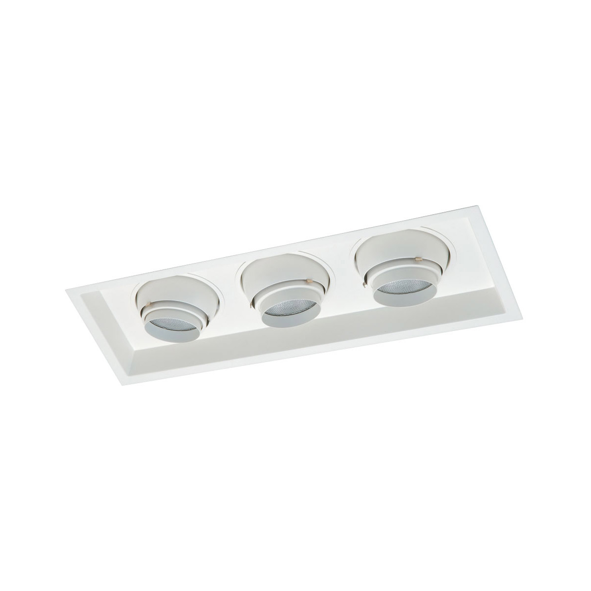Nora Lighting NMRT-13628SS 3 Lamp PAR30 Eyeball Trim, Silver