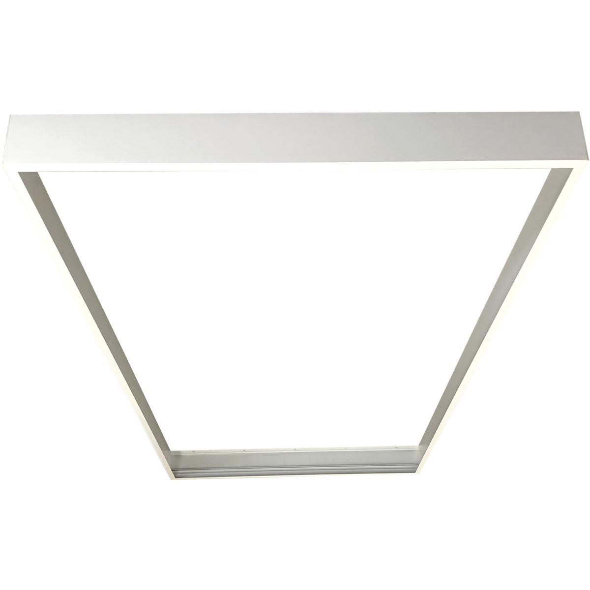 Nora Lighting NPDBL-24DFK-W 2 x 4 in. Slide-in Frame for Surface Mounting Edge-Lit & Back-Lit Panels, White