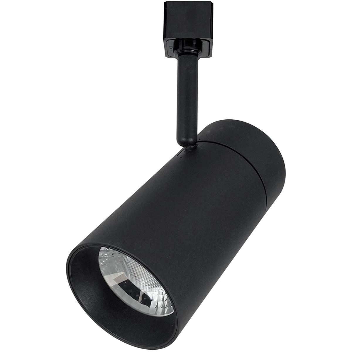 Nora Lighting NTE-865L930NB MAX Black Narrow Flood LED Track Head Ceiling Light in 3000K, H-Style