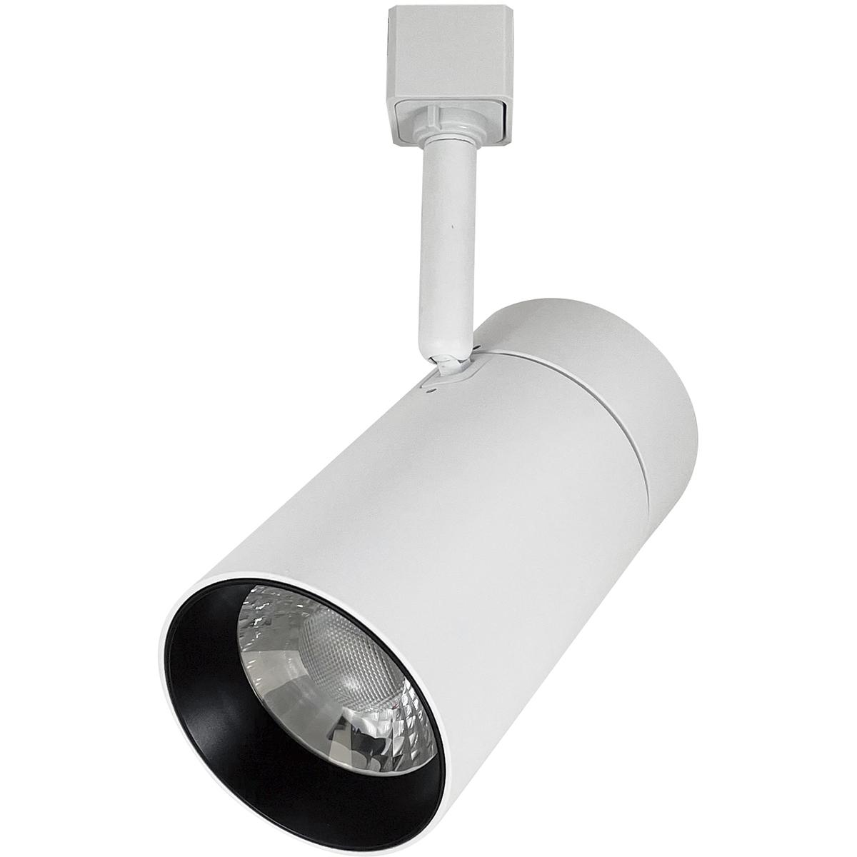 Nora Lighting NTE-865L940NW MAX White Track Head Ceiling Light in Narrow Flood, 4000K, H-Style
