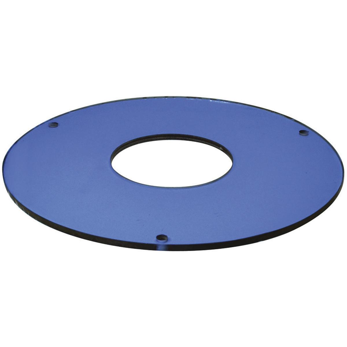 Nora Lighting NTG-8B-80 8 in. Tempered Blue- 3.13 in. Open Center