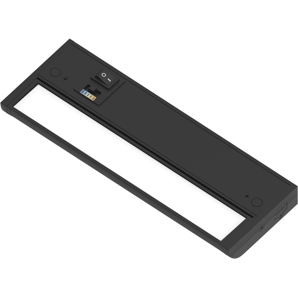 Nora Lighting NUDA-10TWB LEDUR LED 10 inch Black 120V Adjustable Under Cabinet Luminaire, with Selectable CCT