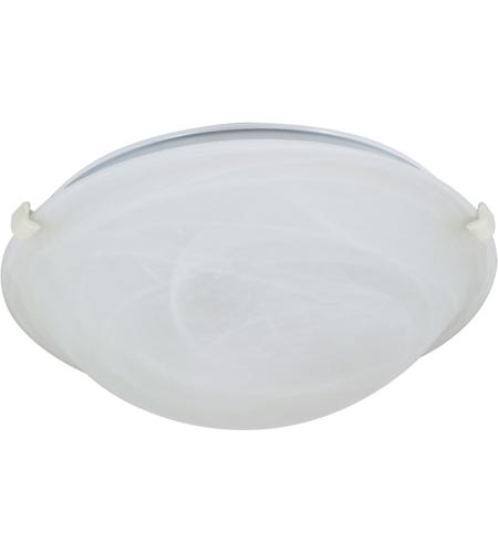 Signature 1 Light 13 Inch Textured White Flushmount Ceiling Light