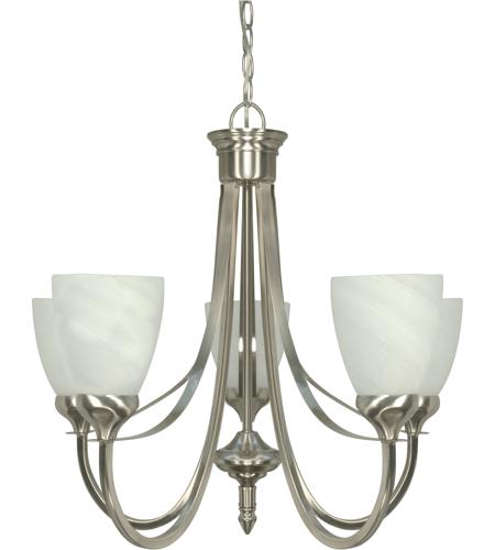 Triumph 5 Light Chandeliers in Brushed Nickel 60/460