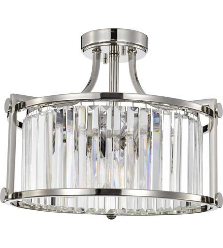 polished nickel semi flush mount