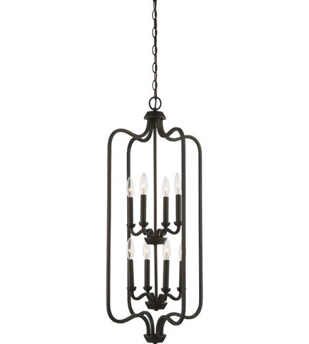 Willow 8 Light 17 Inch Forest Bronze Pendant Ceiling Light