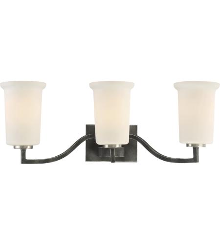 Nuvo 60 6373 Chester 3 Light 24 Inch Iron Black Vanity Light Wall Light