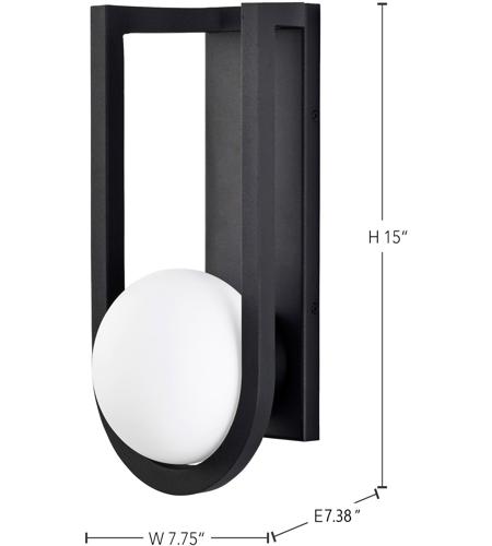 Nuvo 62/1620 Cradle LED 15 inch Matte Black Outdoor Wall Sconce 62-1620_400.jpg
