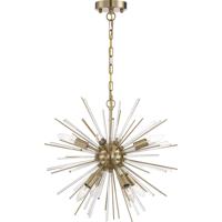 Nuvo 60/6994 Cirrus 8 Light 20 inch Vintage Brass Chandelier Ceiling Light photo thumbnail