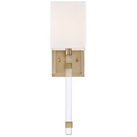Nuvo 60/6681 Tompson 1 Light 5 inch Burnished Brass and White Wall Sconce Wall Light alternative photo thumbnail