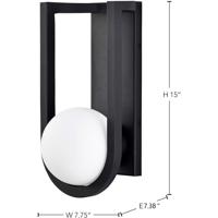Nuvo 62/1620 Cradle LED 15 inch Matte Black Outdoor Wall Sconce alternative photo thumbnail