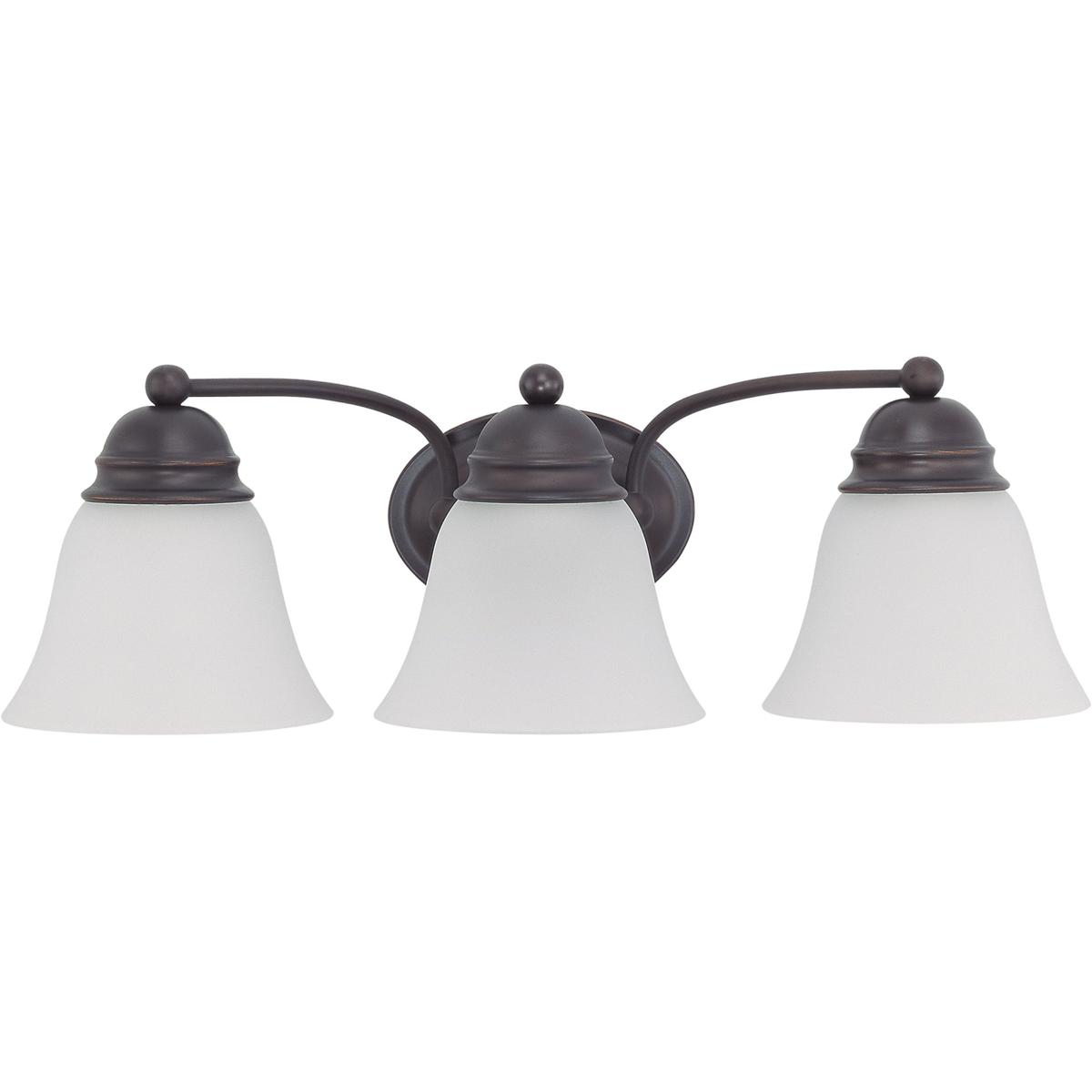 Nuvo 60/3167 Empire 3 Light 20.5 inch Mahogany Bronze Vanity Light Wall Light
