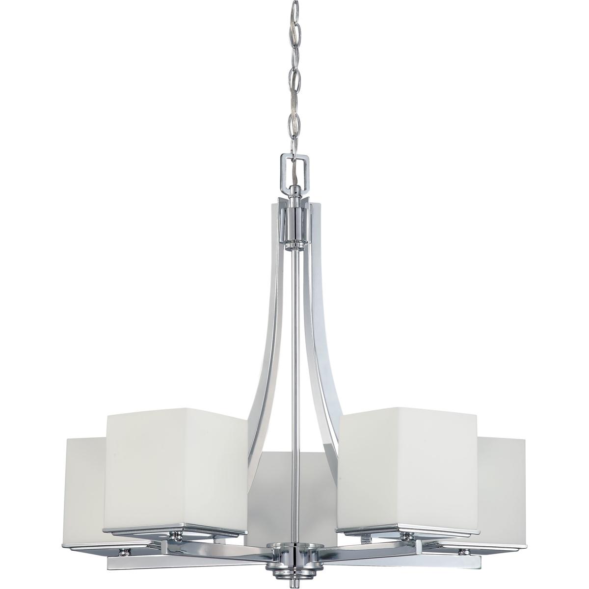 Nuvo 60/4086 Bento 5 Light 25.75 inch Polished Chrome Chandelier Ceiling Light