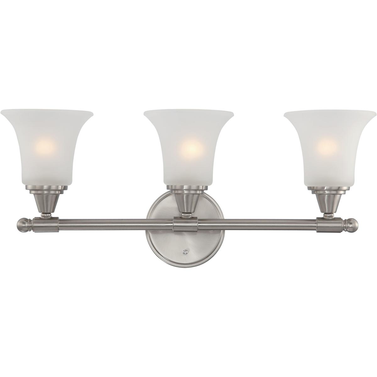 Nuvo 60/4143 Surrey 3 Light 24 inch Brushed Nickel Vanity Light Wall Light