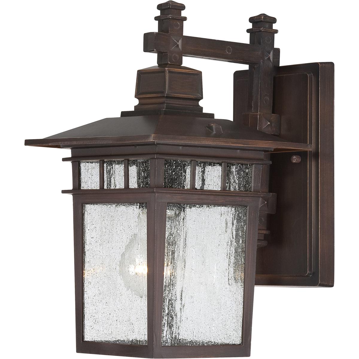 Nuvo 60/4952 Cove Neck 1 Light 12 inch Rustic Bronze Outdoor Wall Lantern