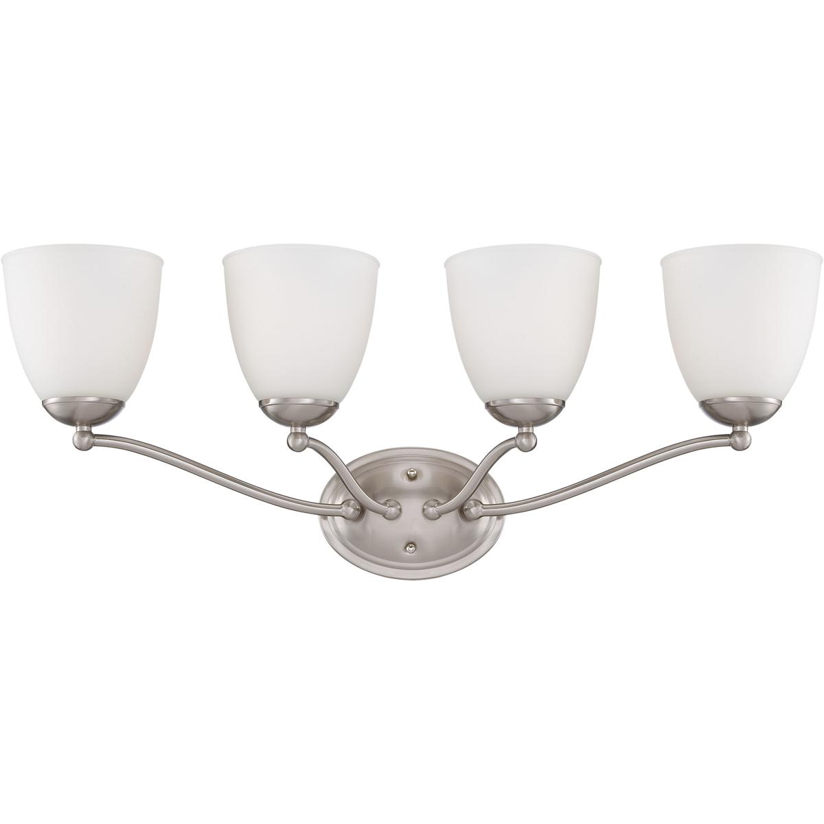 Nuvo 60/5034 Patton 4 Light 28 inch Brushed Nickel Vanity Light Wall Light