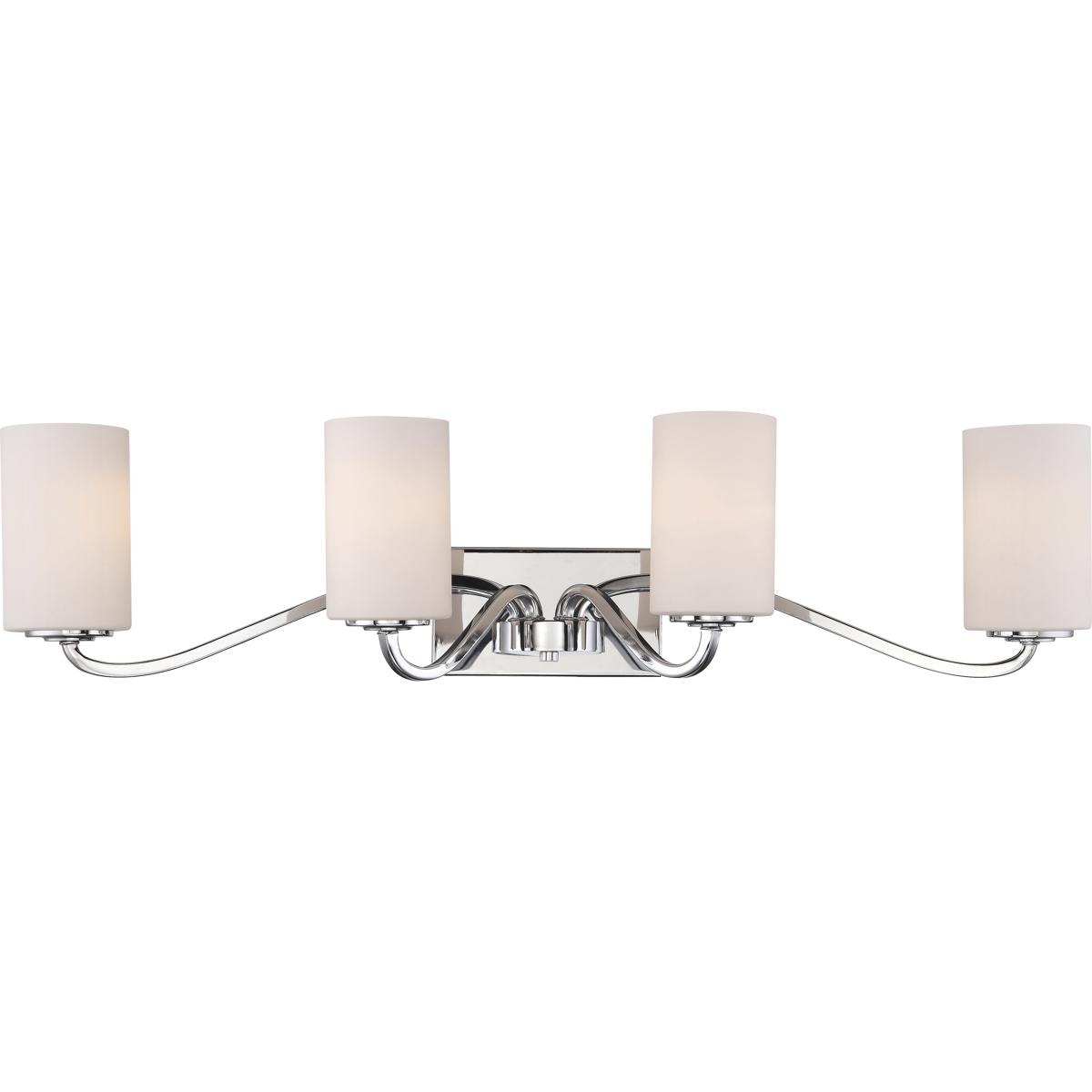 Nuvo 60/5871 Willow 4 Light 34 inch Polished Nickel Vanity Light Wall Light