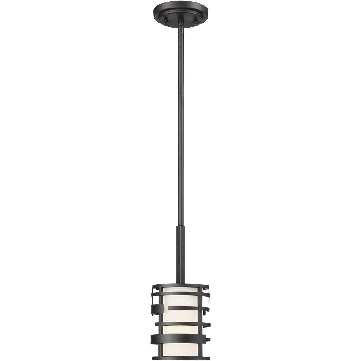 Nuvo 60/6432 Lansing 1 Light 5.25 inch Textured Black Mini Pendant Ceiling Light